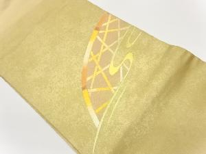 金彩流水に蛇籠模様名古屋帯